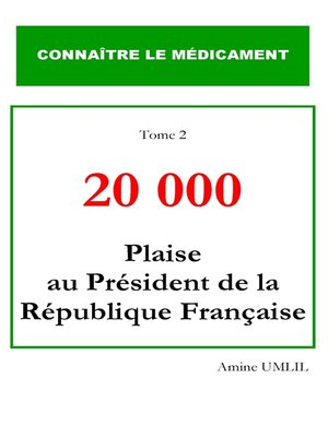 cover image of 20 000 plaise au président de la république française